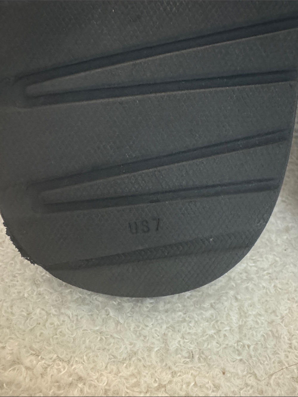 Puma Women’s Black Slides with Metallic Rose Accent - Picture 7 of 9